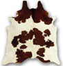 Brown White Cloud cowhide 04