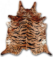 Tiger Stenciled cowhide style Ex 03