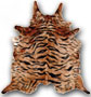 tiger stenciled cowhide