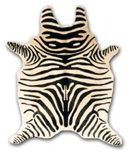  Zebra Stenciled cowhide style Ex 01