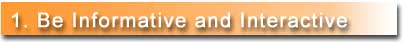 Be Informative and Interactive